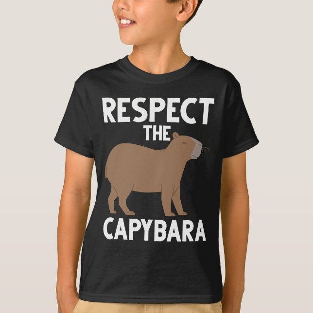 Kute Capybara Älskare, djurmedvetenhet T Shirt (Framsida)