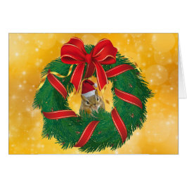 Kute Chipmunk-julfransfrand Hälsningskort