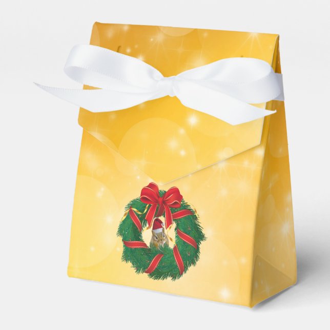 Kute Chipmunk-julfransfrand Presentaskar (Framsidan Sidan)