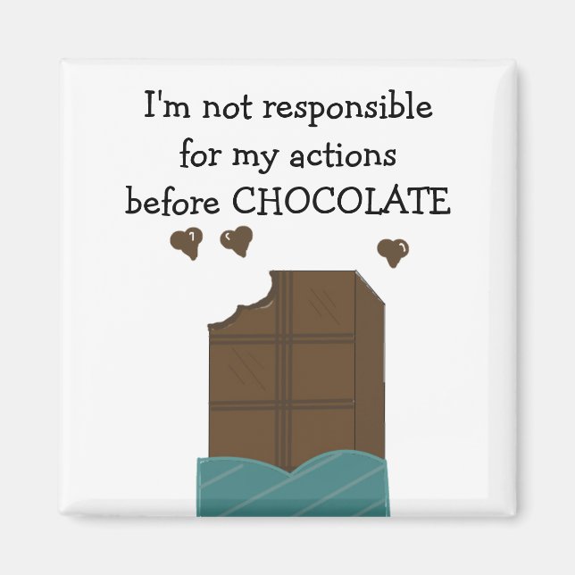 Kute Chocolate Sitchate Magnet (Framsidan)