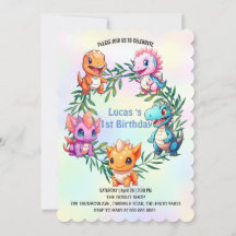 Kute dinosaur-djungelskolan barns födelsedag party