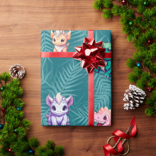 Kute dinosaur-djungelskolan barns födelsedag party presentpapper