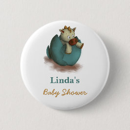 Kute Dinosaur Hatching Baby Shower Knapp