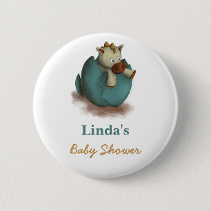 Kute Dinosaur Hatching Baby Shower Knapp