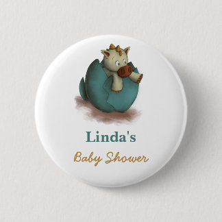 Kute Dinosaur Hatching Baby Shower Knapp