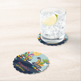 Kute dinosaurer traktor lastbil Rainbow balloon HB Underlägg Papper