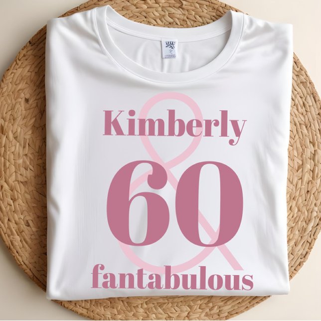 Kute, eget namn 60:e födelsedagsfirandet t shirt (Skapare uppladdad)