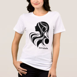 Kute enkel design Vita, svarta, vita, Mamma T Shirt