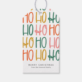 Kute, färglös personlig Jul-helgdag Presentetikett