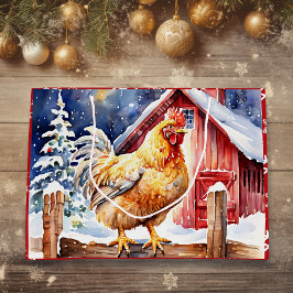 Kute Festive Chicken-jul