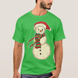 Kute Flossing Snögubbe-ton T Shirt