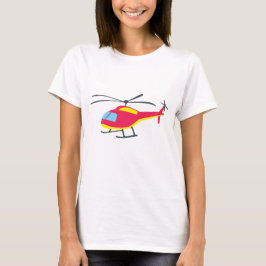 Kute flyghelikopter t shirt