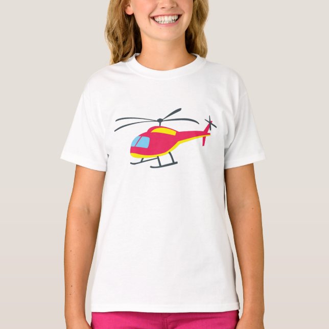Kute flyghelikopter t shirt (Framsida)