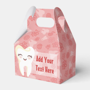 Kute Girly Tooth på Rosa - favoritruta för Anpassn Presentaskar