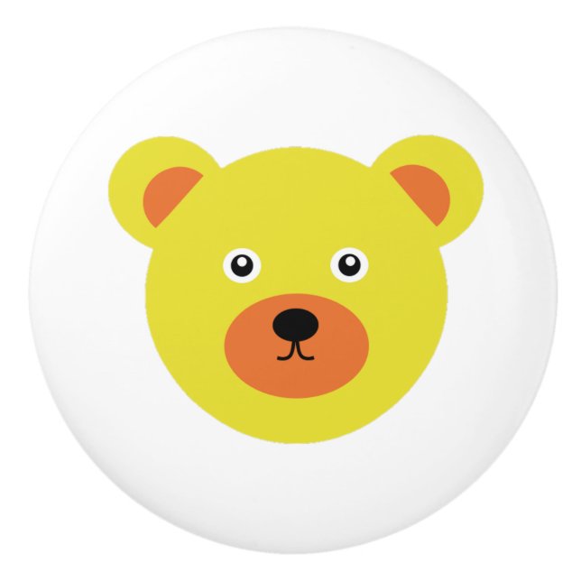 Kute Gult Bear Knopp (Framsidan)