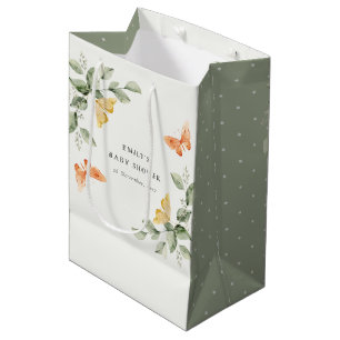 Kute Gult Garden Foliage Butterflies Baby Shower