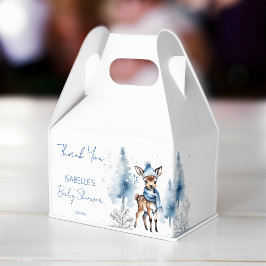 Kute hjort Winter-pojkarna, babydusch Presentaskar