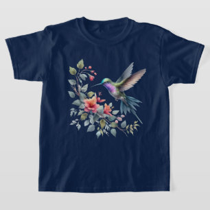 Kute hummingbird älskare flickor t shirt