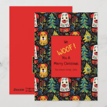 Kute Hundar julklapp - platt Helgdag