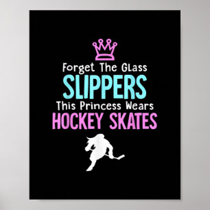 Kute Ice Hockey Girls Gift Women Quote Poster
