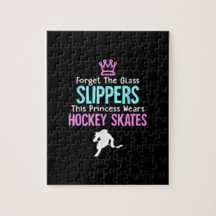 Kute Ice Hockey Girls Gift Women Quote Pussel