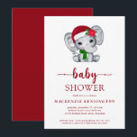 Kute jul, elefant, babyskor inbjudningar<br><div class="desc">Kute jul,  elefant,  babykläder,  inbjudan med en vacker baby-elefant i en söt julhatt med rött och grönt. Perfekt till vintern eller helgdag Baby duschar! Kontakta oss på cedarandstring@gmail.com om du behöver hjälp med designen eller matchande produkter.</div>