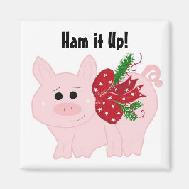 Kute jul Gris - Ham! Magnet