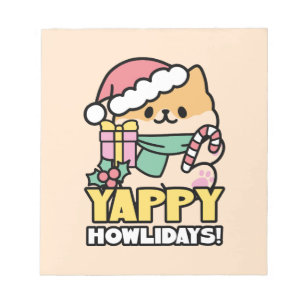 Kute Jul-Hund - Yappy Howlidays Anteckningsblock