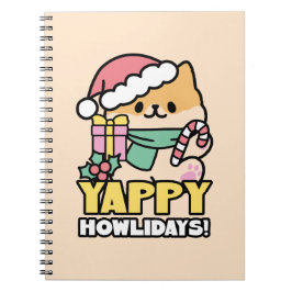 Kute Jul-Hund - Yappy Howlidays Anteckningsbok