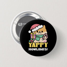 Kute Jul-Hund - Yappy Howlidays Knapp