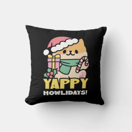 Kute Jul-Hund - Yappy Howlidays Kudde