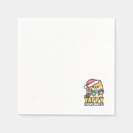 Kute Jul-Hund - Yappy Howlidays Pappersservett