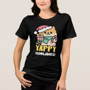 Kute Jul-Hund - Yappy Howlidays T Shirt