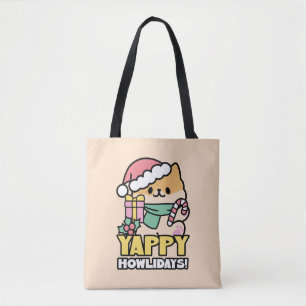 Kute Jul-Hund - Yappy Howlidays Tygkasse