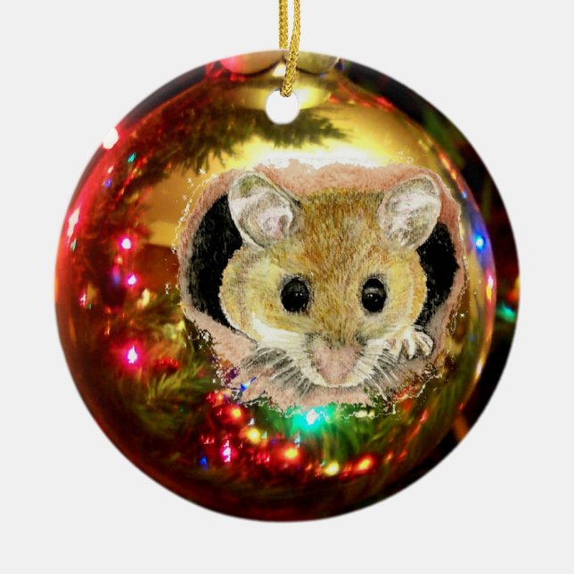 Kute Jul Ornament Mouse (Framsidan)
