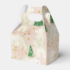 Kute Jul-Polarna Bears i Evergreen Forest Presentaskar