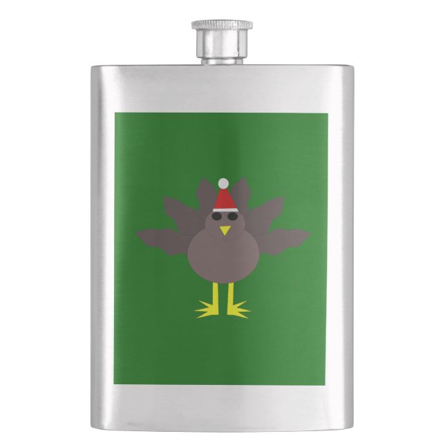 Kute Jul Turkiet Flasks Fickplunta (Framsidan)