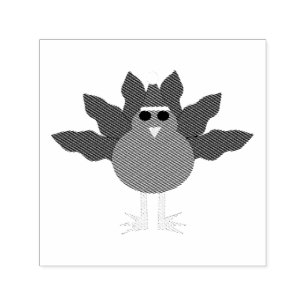 Kute jul Turkiet självt Inking Frimärke Självfärgande Stämpel