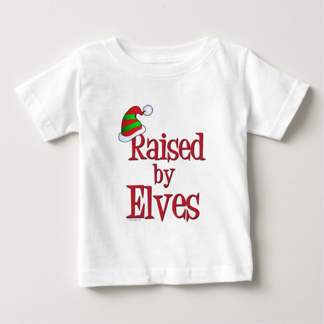 KUTE-jul Upphöjd av familjen Elves T Shirt (Framsida)
