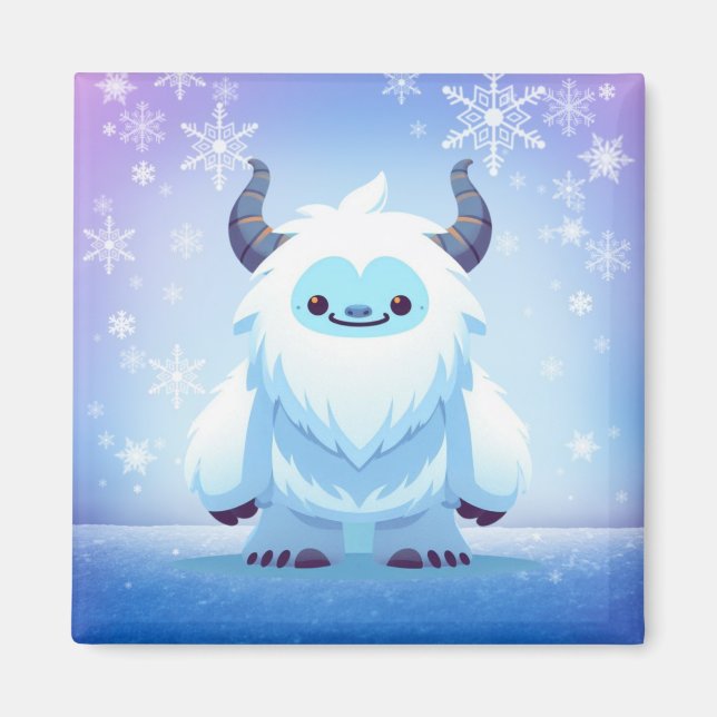 Kute jul/vinteryeti magnet (Framsidan)