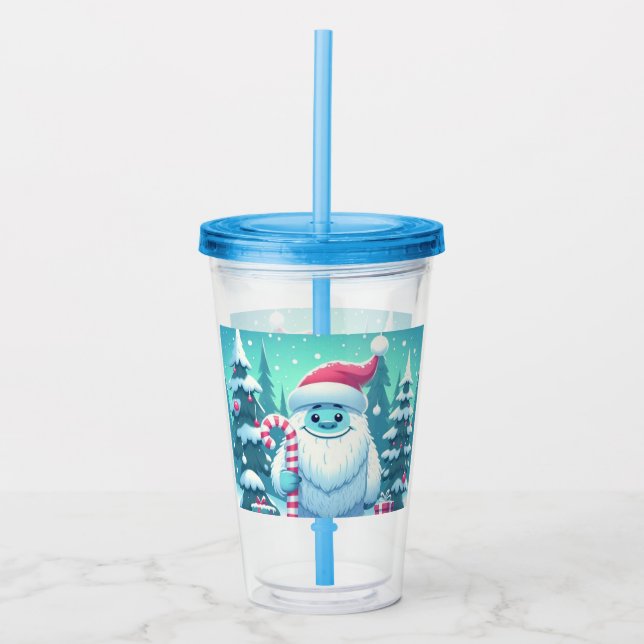 Kute jul/vinteryeti take away mugg (Framsida)