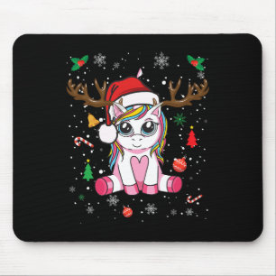 Kute-julflickor Kvinnor i Julafton Unicorn Hjort C Musmatta