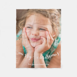 Kute julklapp med foto 30 x 40 fleecefilt