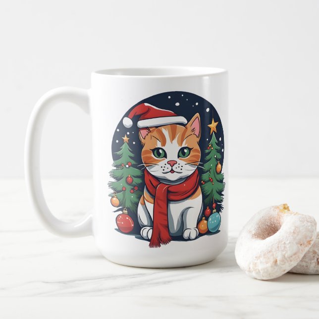 Kute julklapp med Träd Festive Kaffemugg (Med munk)
