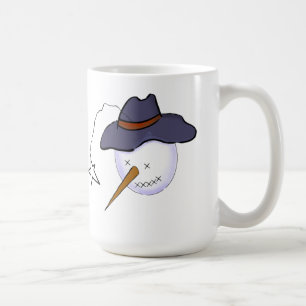 Kute Julprimitiv Snögubbe Kaffemugg