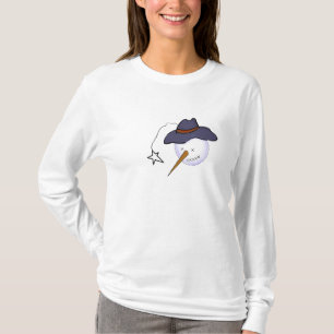 Kute Julprimitiv Snögubbe T Shirt