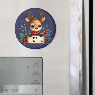 Kute julrenar med Holly och skriv under Magnet