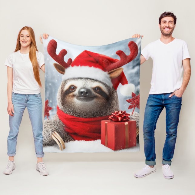 Kute Julslutning Fleecefilt (På plats)