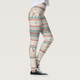 Kute Julsötare Sticka Helgdag Nya årull Leggings