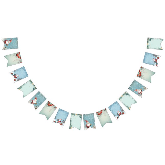 Kute Jultomten, inbjudan till julfest Vimplar (Alla)